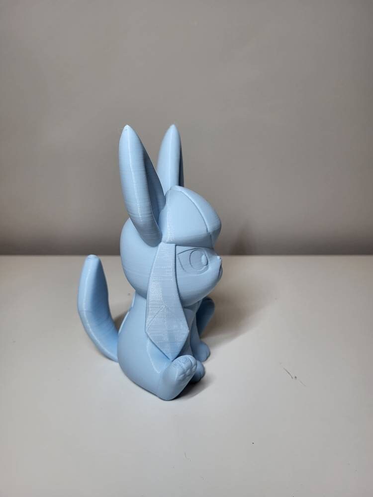 Glaceon Pokemon Figure Statue. 3D Printed Eevee. Chibi -  Denmark