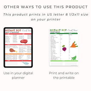 Instant Pot Cooking Times PDF | Instant Pot Cheat Sheet | Instant Pot ...