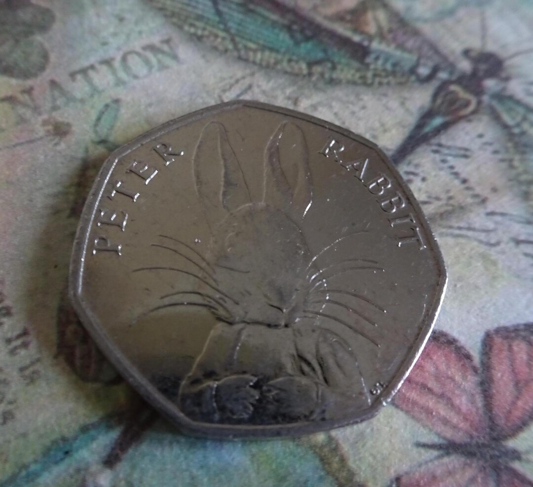 Peter Rabbit - 2016 - 50p Coin - Beatrix Potter - Etsy