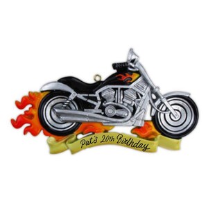 Motorcycle Personalized Christmas Ornament - Cyclist Ornament, 2022 Personalized Ornament, Dad Gift Motorcycle Dad Christmas Ornament