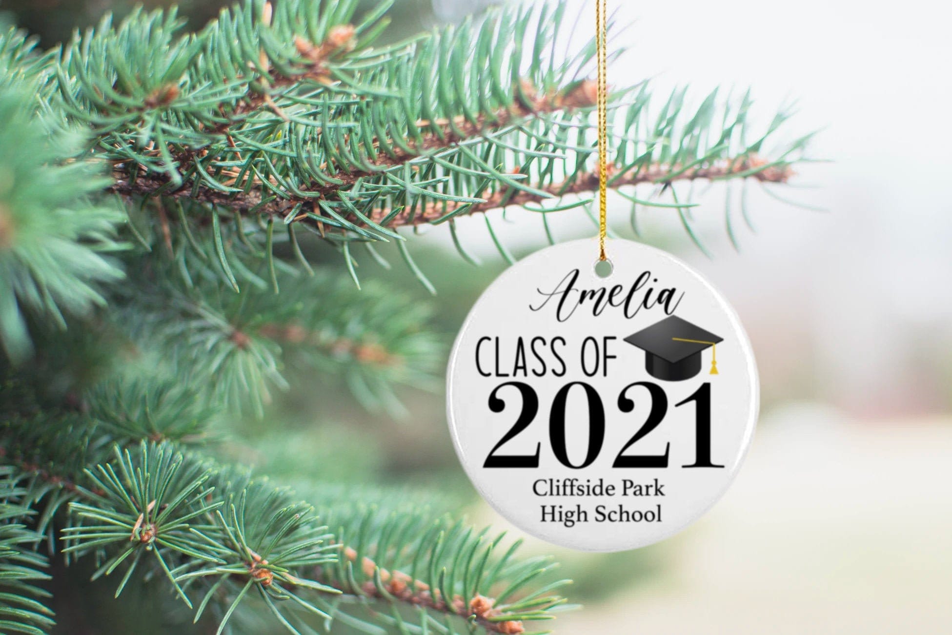 2021 Graduation Personalized Christmas Ornament - Quarantine Graduation ...