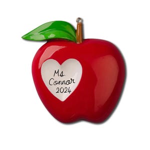 Teacher Ornament - School Gift Teacher Ornament 2024 Ornament -- Personalized