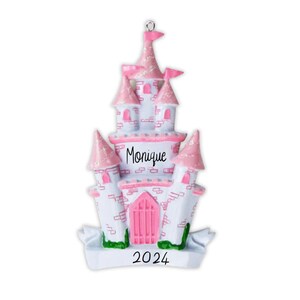Princess Castle Ornament - Princess Ornament 2024 Ornament -- Personalized