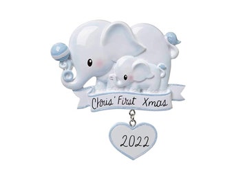 Elephant Ornament -- boy girl baby shower favor baby elephant baby shower decoration boy little peanut elephant shower key chain favor