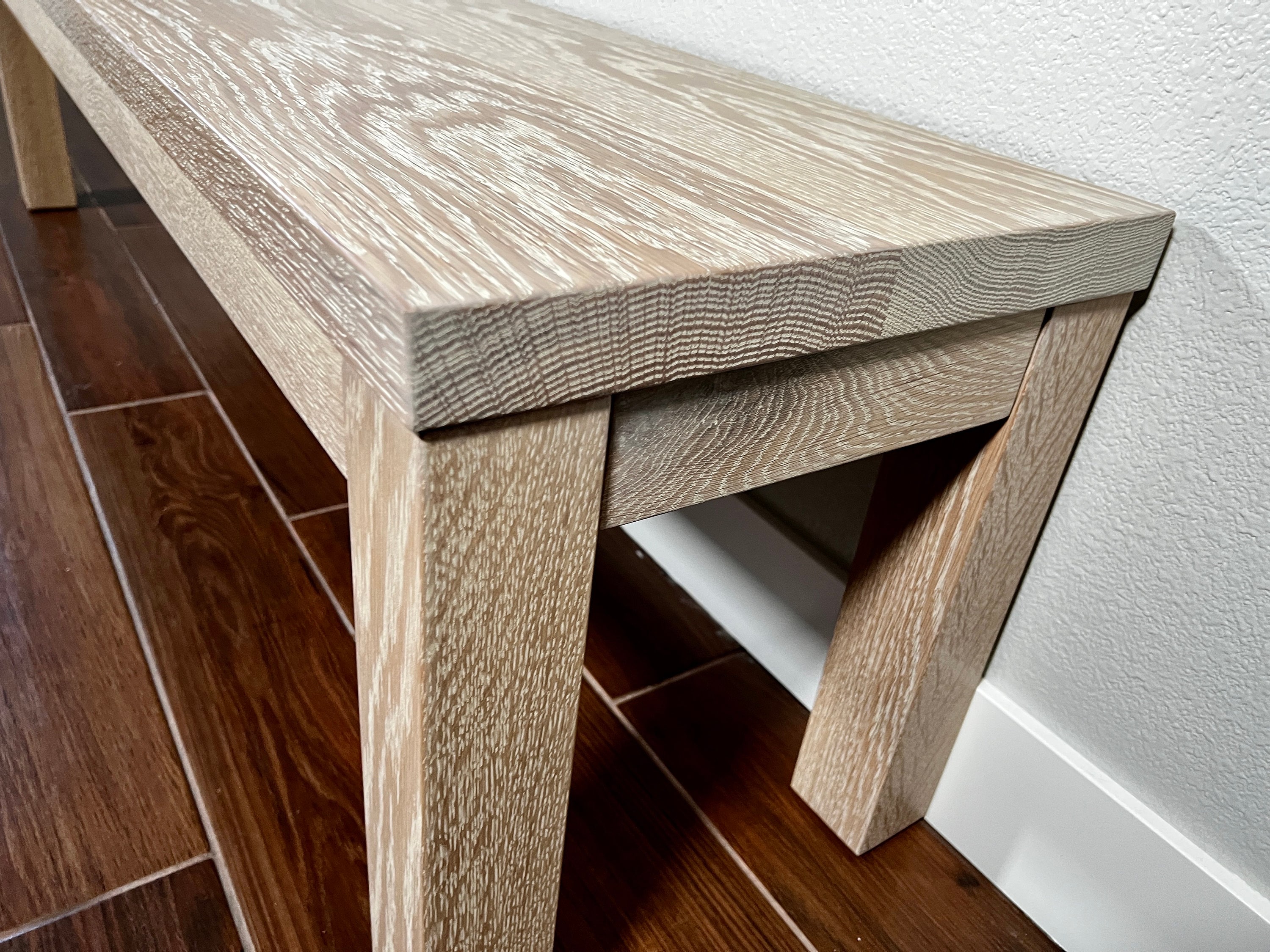 White Oak Entryway Bench Mudroom Bench Etsy