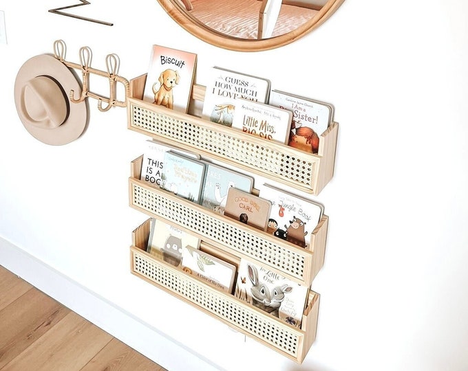 Rattan Shelf Nursery Bookshelf Rattan Bookshelf 1 Nursery Shelf Rattan