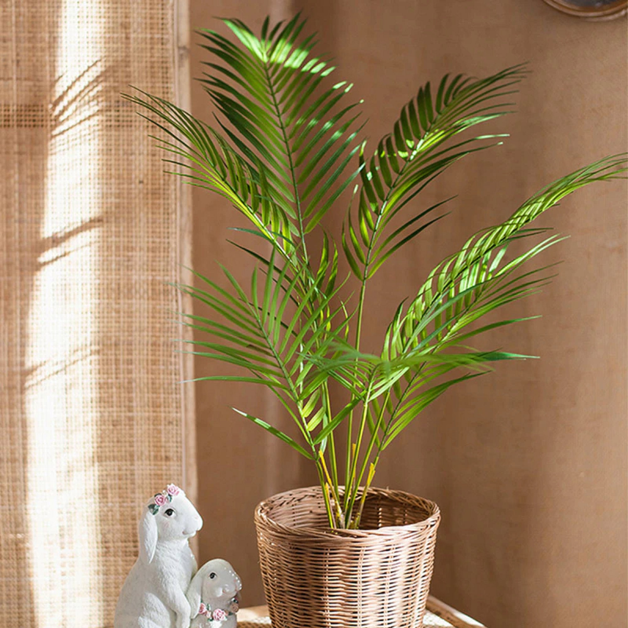 Tropical Palm Plants Large Artificial Tree Branches Plastic Etsy