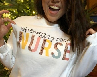 Krankenpfleger Sweatshirt, Krankenschwester Opshirt, Krankenpfleger ODER Krankenschwester, Arbeitszimmer Krankenschwester, ODER Abitur Shirt, ODER Krankenschwester