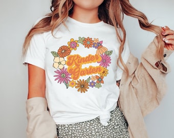 Kindergarten Teacher Shirt, Kindergarten Crew Tee, Team Kindergarten Shirt, Teacher Matching T Shirts, Retro Kindergarten Teacher Shirt