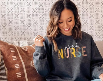 Psych Krankenschwester Sweatshirt, Geschenk für die Krankenschwester, Psych Krankenschwester Shirt, Krankenschwester Crewneck, Psychisch Krankenpfleger, Stillgeschenk
