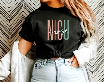 Camicia infermiera neonatale / TShirt infermiera NICU / Maglietta infermiera / Magliette infermiera registrata / Apprezzamento infermiera / Regalo per infermiera / Camicia Boho
