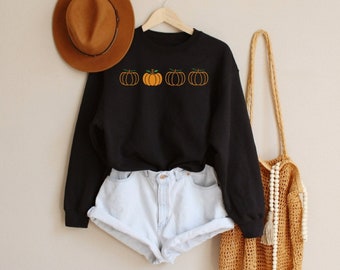 Fall Crewneck Sweatshirt, Herfst shirts voor vrouwen, Pompoen Sweatshirt, Thanksgiving Sweatshirt, Halloween Sweatshirt, Halloween Trui