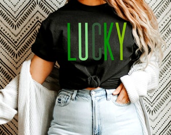 St. Patricks camisa de día mujeres, St Pattys día camisa mujeres, Saint Patricks día camisas mujeres para mujeres Shamrock, camisa de la suerte, camisa Shamrock