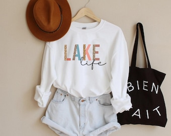 Lake Life Heavy Blend Sudadera Crewneck, Suéter Lake, Sudadera Lake Life, Suéter Lake, Suéter Unisex, Lake Nights, Suéter Lake