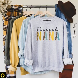 Beata Nana, Nana Felpa, Regalo per Nana, Regalo per la festa della mamma, Nana Life, Leopard Nana Shirt, Cute Nana Shirt, Custom Nana Gift