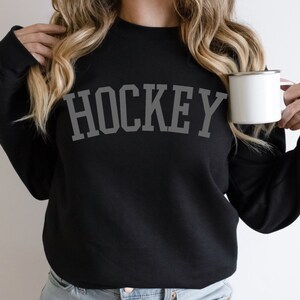 Hockey Sweatshirt - Hockey Season Shirt - Unisex Hockey Shirt - Plus Size Hockey Shirt - Hockey Gift - Mom Sweatshirt - Ice Hockey Tee image 2