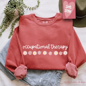 Comfort Colors® Ergotherapie-Sweatshirt, OT Sweatshirt, Spezialpädagogik Shirt, Therapeut Shirt, Lehrer Wertschätzung Geschenk