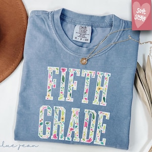 Comfort Colors® Fifth Grade Teacher Shirt, 5th Grade Teacher Shirt, 5th Grade T-Shirt, Fifth Grade TShirt, Elementary School, Teaching Tee