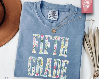 Comfort Colors® Fifth Grade Teacher Shirt, 5th Grade Teacher Shirt, 5th Grade T-Shirt, Fifth Grade TShirt, Elementary School, Teaching Tee