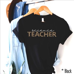 Science Teacher Shirt, Physics Teacher Shirt, Funny Science Tee, Teacher Shirt, Science T-shirt, Atom Shirt Gift For Science Teacher leopard