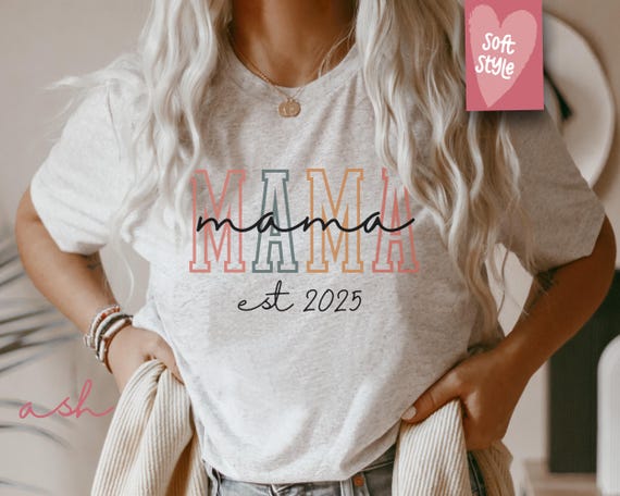 Mama Tee: New Mom Gift, Pregnancy Reveal Shirt