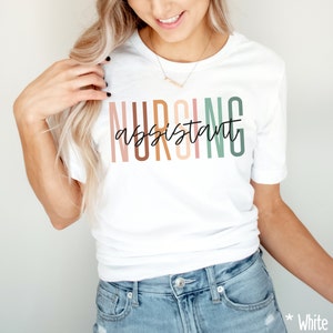 Nursing Assistant Shirt for CNA Certified Nursing Assistants, Gift for CNA, Nurse Shirts, Nurse Gift for Mom Er Peds Onc CNA Gift