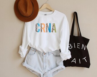 Sudadera CRNA, camisa crna, regalo para CRNA, camisa de enfermera, camisa de vida de enfermera, regalo LPN, regalo de enfermera práctica, camiseta de enfermera, suéter de enfermera