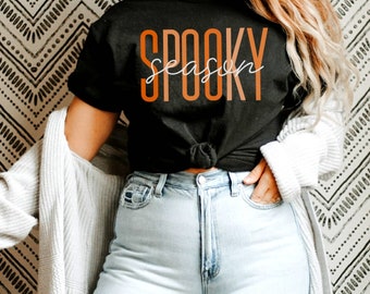 Spooky Season, Halloween Shirt Women, Halloween Spooky Shirt,Cute Halloween Shirt,Halloween Ghost,Scary Shirt,Halloween Shirt Mom,Unisex Tee