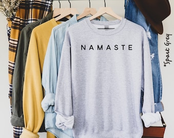 Yoga Sweatshirt, Yoga Gift Shirt, Namaste Shirt, Gift for Yogi, Yoga Lover Shirt, Meditation Shirt, Yoga Tee, Yoga T Shirt, Women Yoga Shirt
