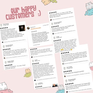 K&ouml;nnte beinhalten: Eine Collage von Kundenbewertungen f&uuml;r einen Pullover mit verschiedenen Designs. Die Bewertungen heben die Qualit&auml;t, den Komfort und den Kundenservice des Produkts hervor. Der Text enth&auml;lt S&auml;tze wie "Ich liebe diesen Pullover", "absolut fantastisch", "perfekte Zeit", "so gem&uuml;tlich", "toller Kundenservice", "wunderbarer Pullover", "bequem", "schnelle Bearbeitungszeit" und "ich empfehle es w&auml;rmstens".
