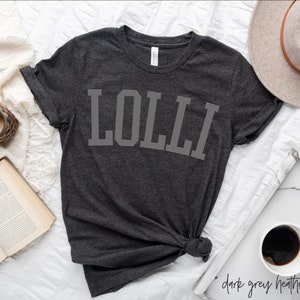 Retro Lolli Shirt - Gift For Grandma - Lolli To Be - Pregnancy Announcement Shirt - Lolli Established Tshirt - Custom Unisex Graphic Tee