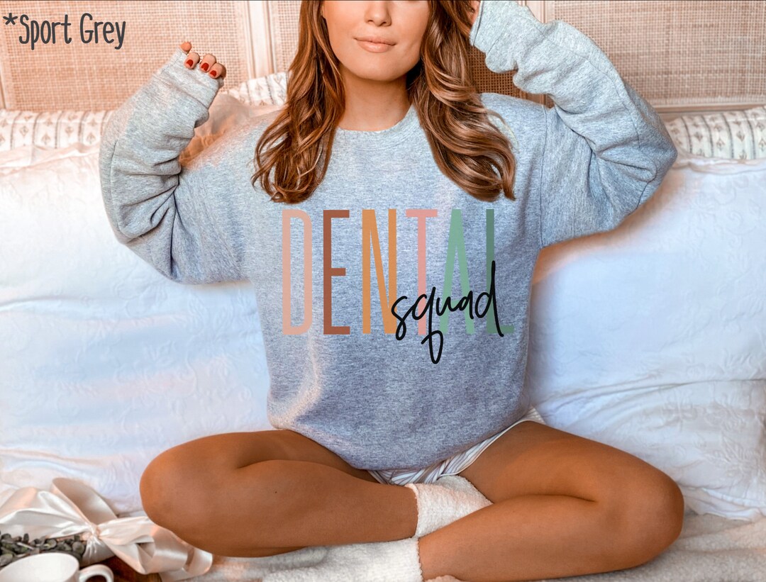 Boho Dental Squad Sweater Dental Clinic Sweatshirts Dental Etsy