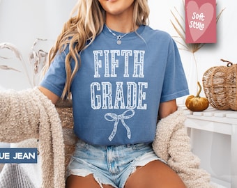 Comfort Colors® Fifth Grade Teacher Shirt, 5th Grade Teacher Shirt, 5th Grade T-Shirt, Fifth Grade TShirt, Elementary School, Teaching Tee