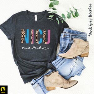 Neonatal Nurse Shirt | NICU Nurse TShirt | Baby Nurse Tee | Registered Nurse TShirts | Nurse Appreciation | Gift for Nurse | Leopard cheetah