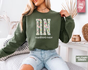 Registered Nurse Sweatshirt, Registered Nurse Hoodie, Nurse Sweatshirt, Nurse Gift, Gift For Nurse, Nurse Appreciation, RN Shirt, RN Gift