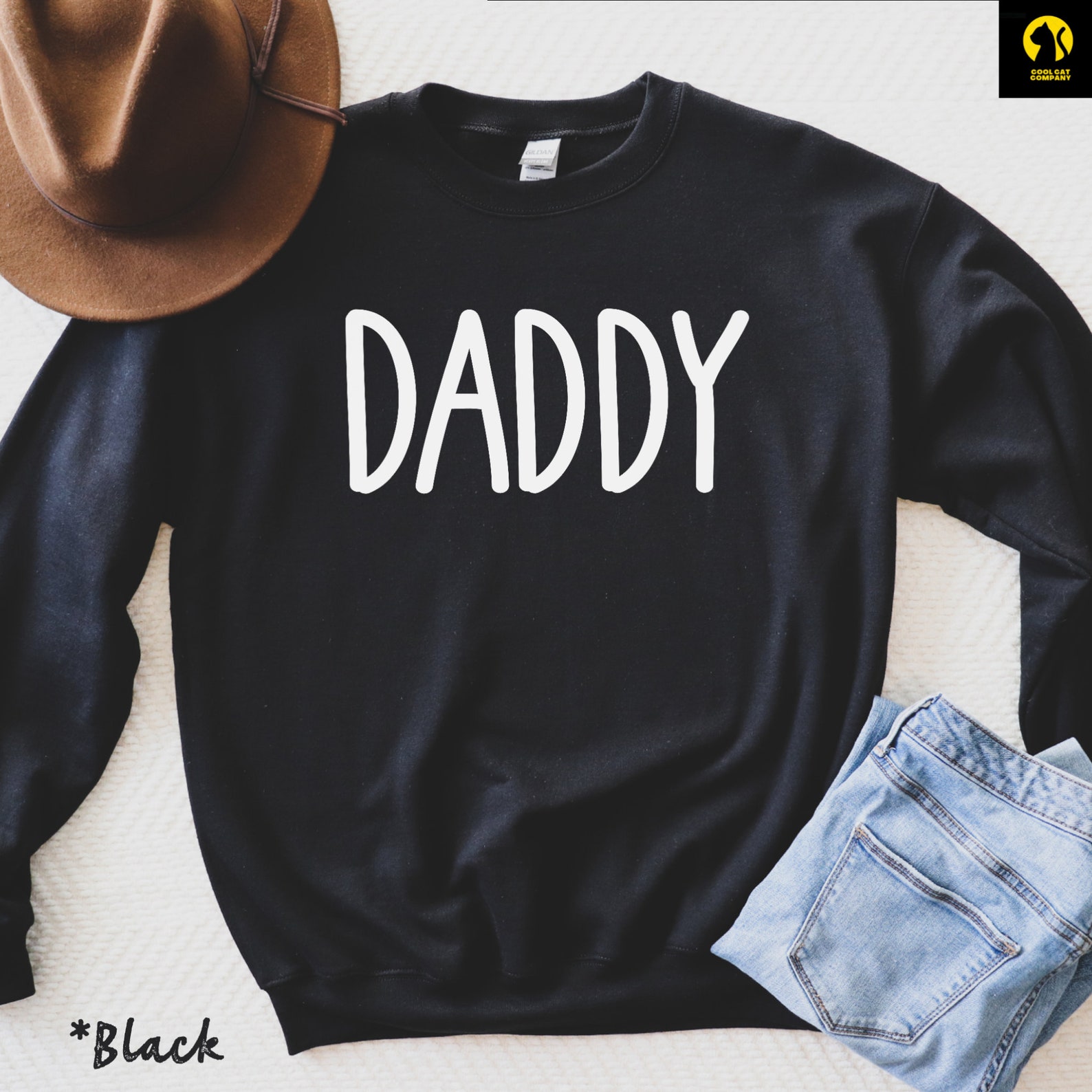 Daddy Sweatshirt Dad Sweatshirt Dad Crewneck Dad Sweater Etsy