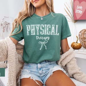 Comfort Colors® Physiotherapeut Shirt, PT T-Shirt, Physiotherapie Shirt, Retro Physiotherapie Shirt, Physiotherapie Geschenk, PT Geschenk