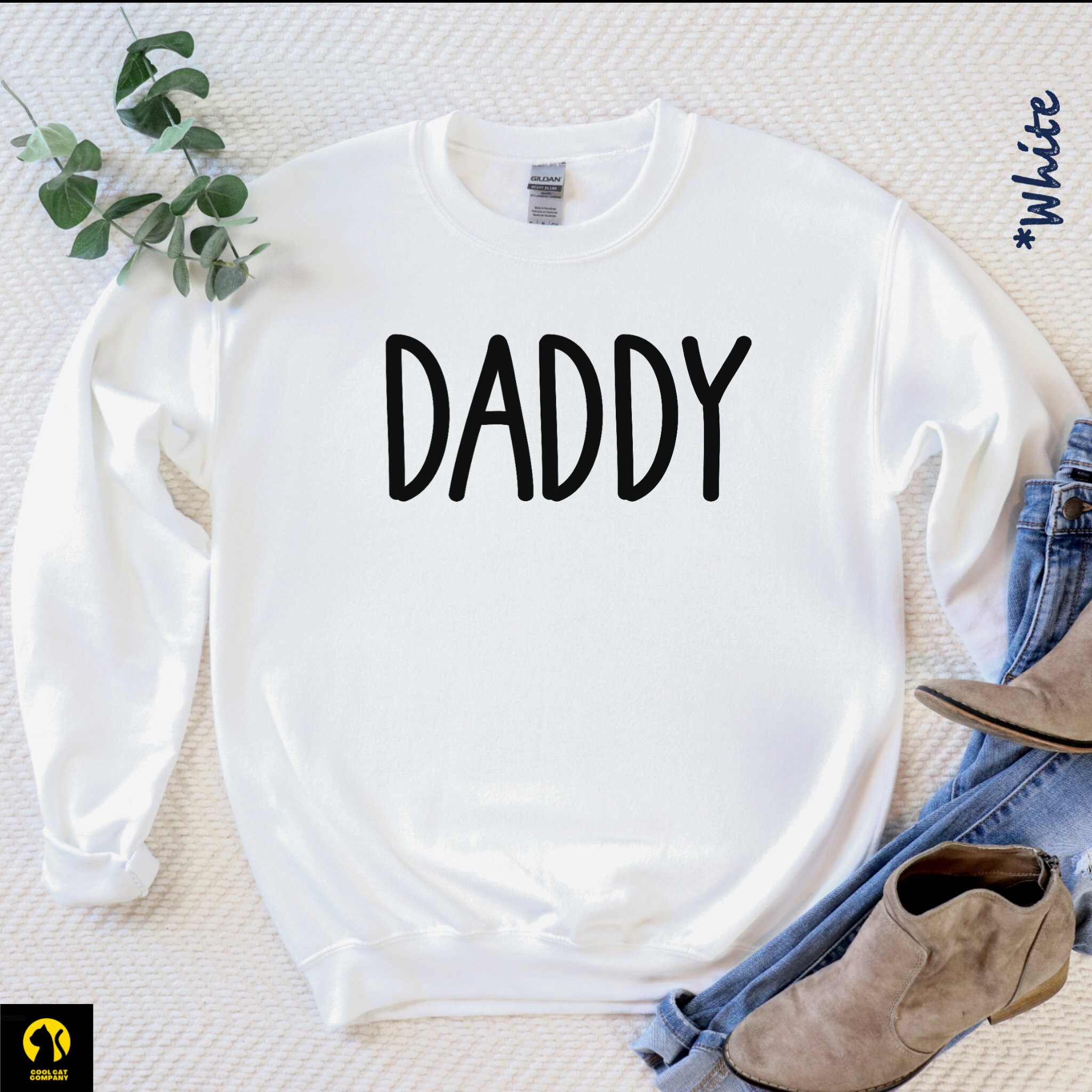 Daddy Sweatshirt Dad Sweatshirt Dad Crewneck Dad Sweater Etsy