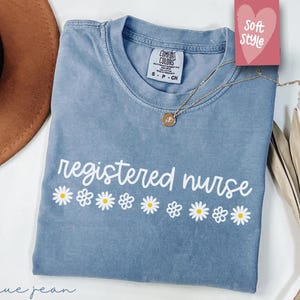 Comfort Colors® Registered Nurse Shirt for Women, RN TShirt for Registered Nurse, Nursing T-Shirt for Nurse, RN Graduation Gift