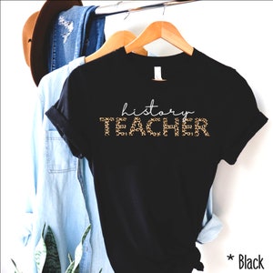 History Teacher Shirt, History Teacher tee, History Teacher Gift, History Buff, Funny History Shirt, Historian Gift, Social Studies leopard