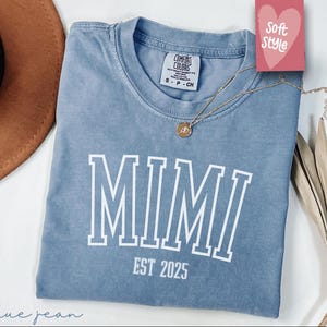 Comfort Colors® Mimi Shirt, Mimi T-Shirt, Mimi Tee, Cute Mimi Shirt, Gift for Mimi, Grandma Gift, Grandmother Shirt, Grandma Mimi Gigi Tee