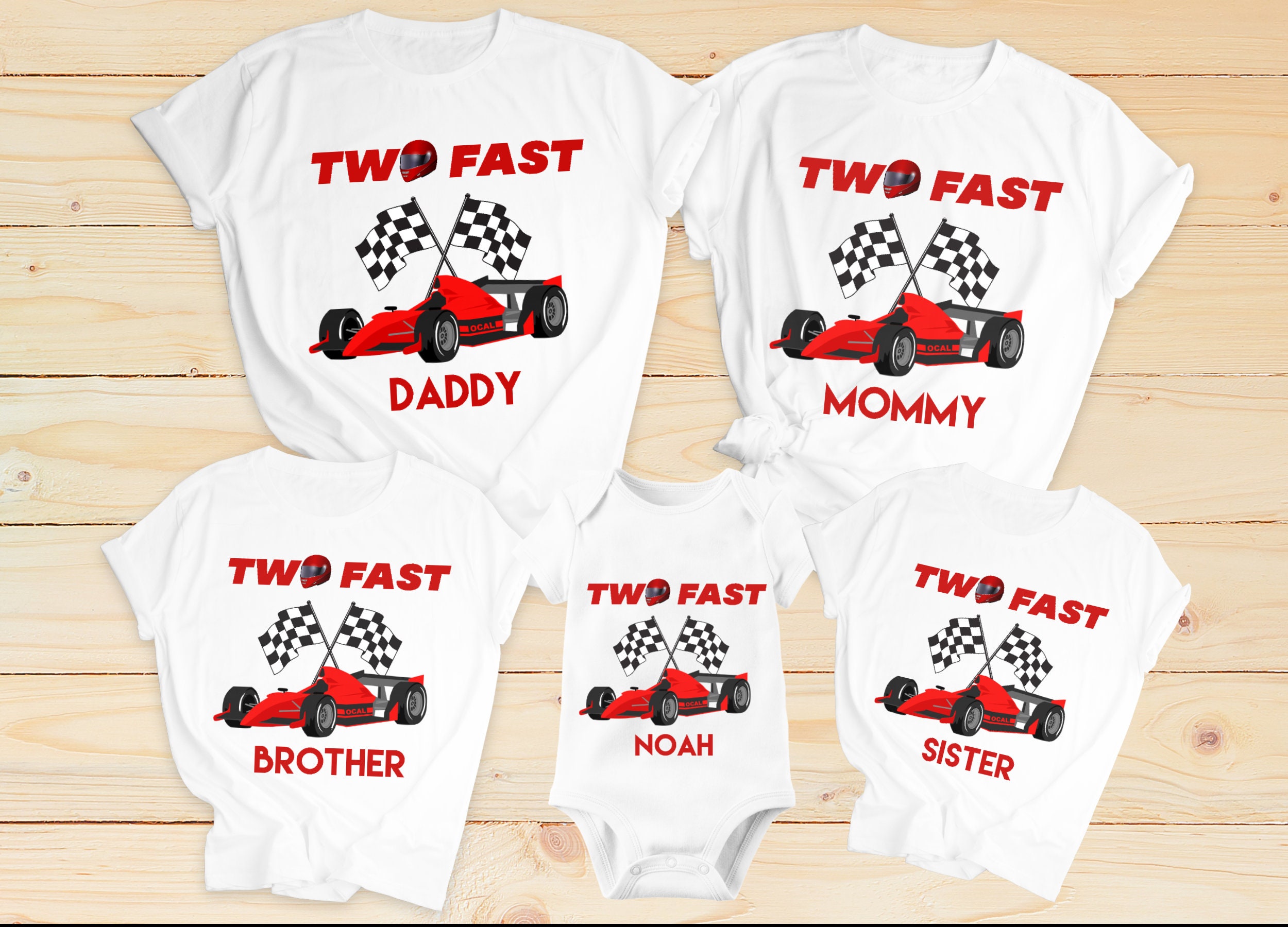 Two Fast Race Car Shirt Race Car Birthday Shirt Race Car Etsy