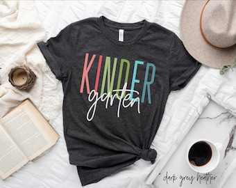 Kindergarten Teacher Shirt, Kindergarten Crew Tee, Team Kindergarten Shirt, Teacher Matching T Shirts, Retro Kindergarten Teacher Shirt