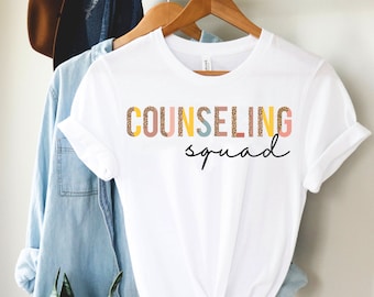 Camiseta del Escuadrón de Consejería, Camisa del Consejero Escolar / Camiseta del Consejero Escolar / Camiseta del Consejero / Regalo para el Consejero Escolar Regalo del Consejero Escolar