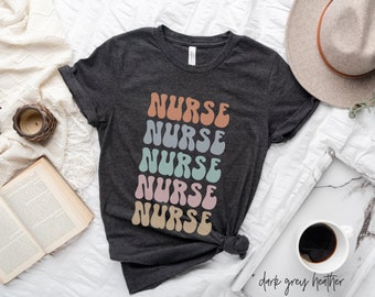 Maglietta Groovy Nurse, Infermiere abilitato, Maglietta Future Nurse, Regalo per infermieri, Maglietta RETRO, Studente laureato, Apprezzamento infermieristico, RN LPN, Scuola infermieristica