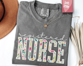 女性用看護師シャツ、看護師用 RN Tシャツ、看護師用看護Tシャツ、看護師へのギフト、看護師卒業ギフト