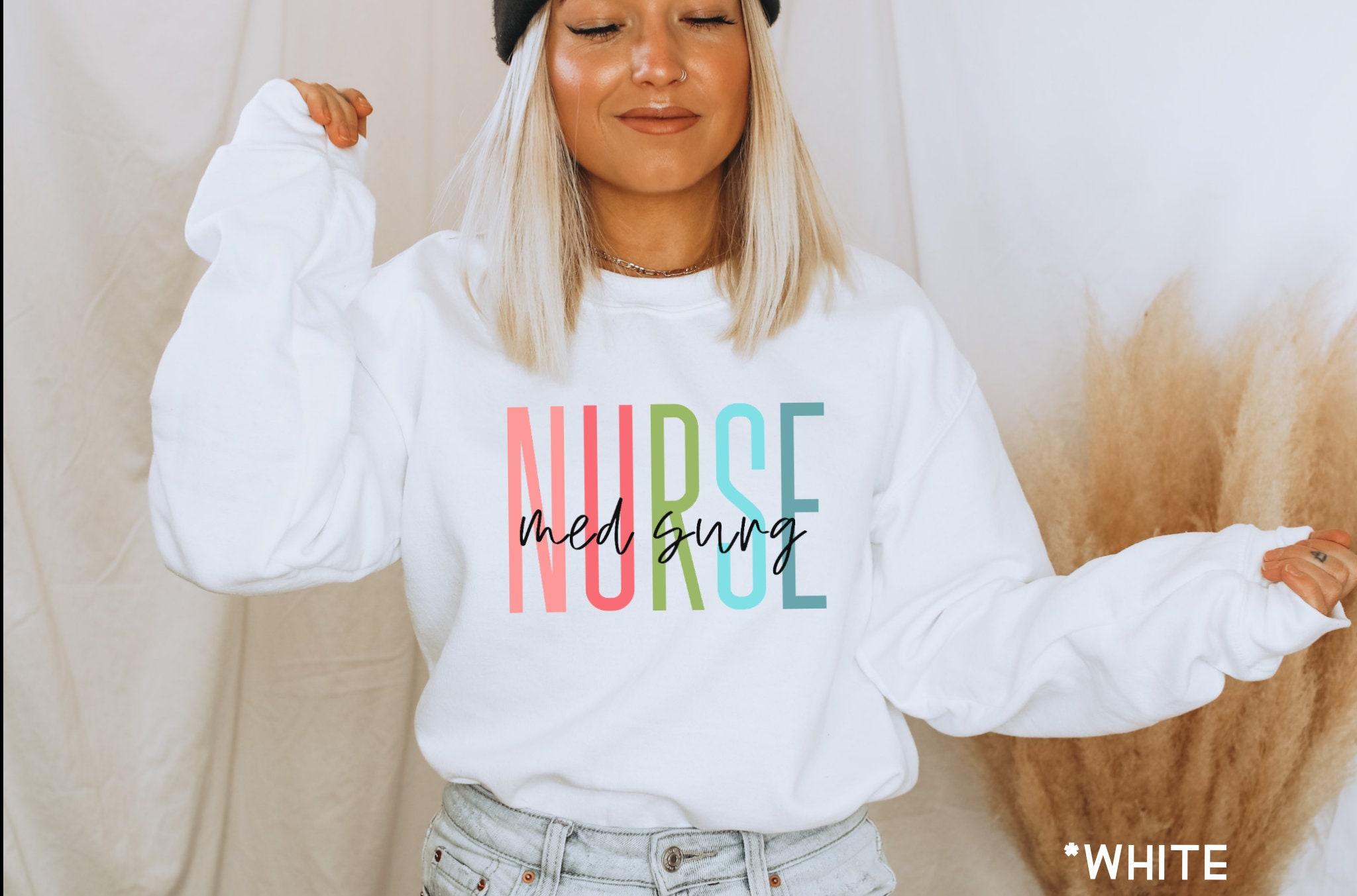 Med Surg Nurse Sweatshirt, Medical Surgical, Nursing School