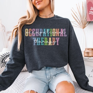 Retro Ergotherapie Sweatshirt, OT Sweatshirt, Spezialpädagogik Shirt, Therapeut Shirt, Lehrer Wertschätzung Geschenk, Beschleunigter Lehrer Geschenk