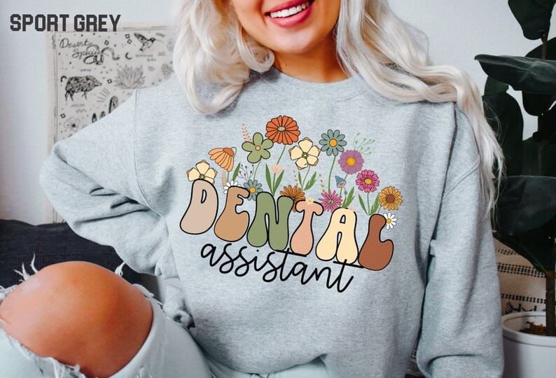 Dental sweatshirt, gift for dentist, dental hygienist, dental gifts, dental gift, dental assistant, teeth, dental school, dental student image 4