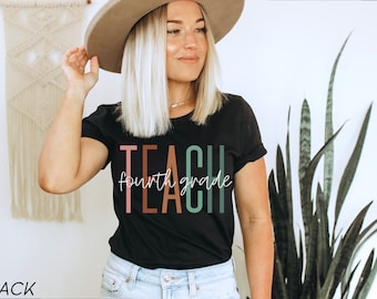 4. Klasse Lehrer Shirt, Vierte Klasse Lehrer, Lehrer Shirts, Vierte Klasse Squad Crew Tribe, Geschenk für Lehrer, Zurück zur Schule